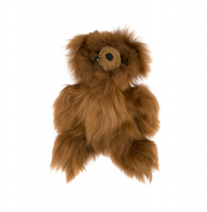 TEDDY BEAR YAKU BROWN	Фигурка альпаки, коричневый, мех альпаки, 20 см