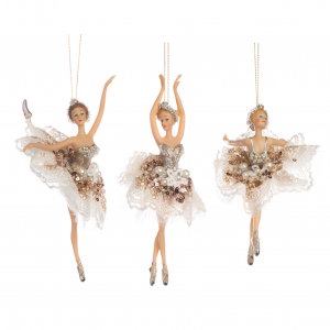 Балерины GOODWILL M&G с кружевом и жемчужинками кремовые 17 см (цена за 3шт)